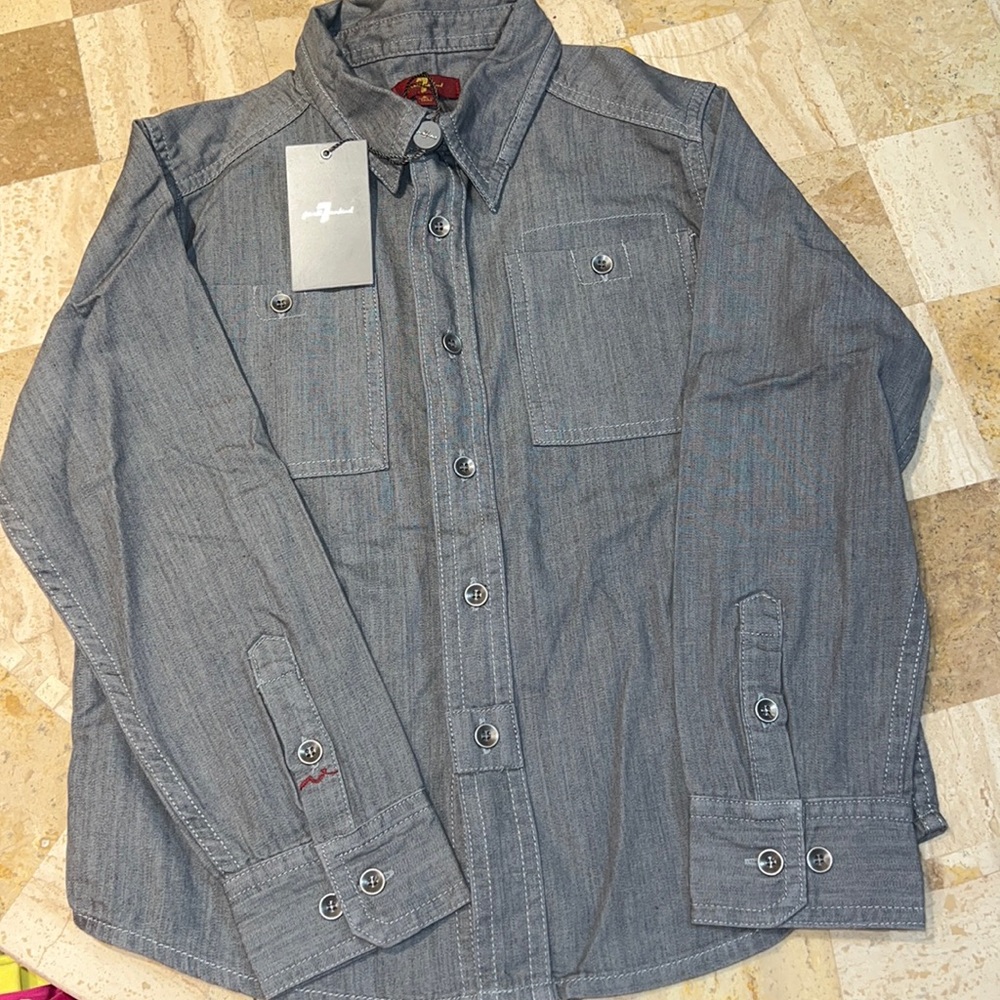 BRAND NEW   7 mankind Dress Shirt